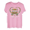 Herz- und Schulbusfahrer, niedlicher gelber Bus, lustiger Fahrer. T-Shirt