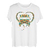 Herz- und Schulbusfahrer, niedlicher gelber Bus, lustiger Fahrer. T-Shirt