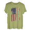 Trucker Truck Driver Amerikanische USA Flagge Vintage Trucker T-Shirt