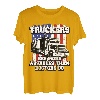Funny 18 Wheeler Driver Big-Rig Trucker Vatertag USA Flagge T-Shirt