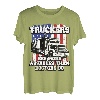 Funny 18 Wheeler Driver Big-Rig Trucker Vatertag USA Flagge T-Shirt