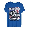 Funny 18 Wheeler Driver Big-Rig Trucker Vatertag USA Flagge T-Shirt