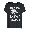 Warning This Trucker Doesn't Play Well With Stupid People--- T-Shirt