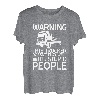 Warning This Trucker Doesn't Play Well With Stupid People--- T-Shirt
