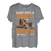 Schlafen Sie mit einem LKW-Fahrer, den sie immer T-Shirt