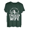 Trucker Ehefrau Lkw-Fahrer Ehefrau T-Shirt