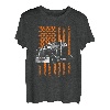 Trucker Amerikanische Flagge Halbanhänger LKW Fahrer Halloween T-Shirt