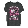 Dumme Jungen-Trucks sind für Mädchen Trucker Lady Truck Driver T-Shirt