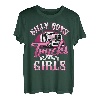 Dumme Jungen-Trucks sind für Mädchen Trucker Lady Truck Driver T-Shirt