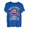 Dumme Jungen-Trucks sind für Mädchen Trucker Lady Truck Driver T-Shirt