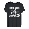 Trucking Awesome Trucker, LKW-Fahrer T-Shirt