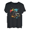 Trucker Splash Art LKW Fahrer Retro Oldtimer Lastkraftwagen T-Shirt