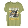 Unterschätzen Sie nie einen Trucker, der vom Blut Jesus bedeckt ist T-Shirt