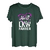 Damen Mein Herz schlägt für einen LKW Fahrer Trucker Fernfahrer T-Shirt