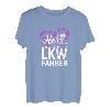 Damen Mein Herz schlägt für einen LKW Fahrer Trucker Fernfahrer T-Shirt