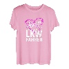 Damen Mein Herz schlägt für einen LKW Fahrer Trucker Fernfahrer T-Shirt