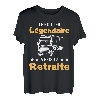 Herren Ruhestandsgeschenk für Straße Papa Fahrer Rentner Drol T-Shirt