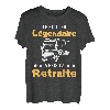 Herren Ruhestandsgeschenk für Straße Papa Fahrer Rentner Drol T-Shirt
