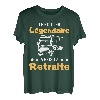 Herren Ruhestandsgeschenk für Straße Papa Fahrer Rentner Drol T-Shirt
