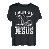I run on caffeine and Jesus Transporter Fernfahrer T-Shirt