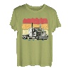 Vintage Retro Truck Lastkraftwagen Transporter Fernfahrer T-Shirt