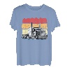 Vintage Retro Truck Lastkraftwagen Transporter Fernfahrer T-Shirt
