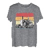 Vintage Retro Truck Lastkraftwagen Transporter Fernfahrer T-Shirt