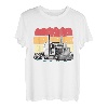Vintage Retro Truck Lastkraftwagen Transporter Fernfahrer T-Shirt