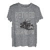 Pensionierter Lkw-Fahrer Vollzeit Opa Lustiger Humor im Ruhestand T-Shirt