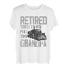 Pensionierter Lkw-Fahrer Vollzeit Opa Lustiger Humor im Ruhestand T-Shirt