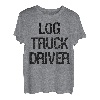 Holz-LKW-Fahrer T-Shirt