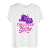 Damen Truckerbabe Trucker Babe Anhänger LKW Fahrerin T-Shirt