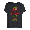 Pyjama-Party-Schlafanzug, Motiv: Truck Driver Elf T-Shirt