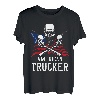 Amerikanischer Trucker für patriotischen LKW-Fahrer T-Shirt