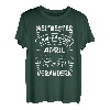 Herren Weltbester LKW Fahrer Im April Geboren Trucker Sattelzug LKW T-Shirt
