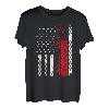 US American Flag Semi Truck Driver 18 Wheeler Trucker Geschenke T-Shirt