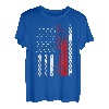 US American Flag Semi Truck Driver 18 Wheeler Trucker Geschenke T-Shirt