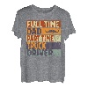 Herren Full Time Dad Part Time Truck Driver Lustiger Vatertag T-Shirt