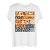 Herren Full Time Dad Part Time Truck Driver Lustiger Vatertag T-Shirt