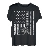 Truck Driver USA Amerikanische Flagge Vintage Trucker Truckers Grau T-Shirt