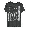 Truck Driver USA Amerikanische Flagge Vintage Trucker Truckers Grau T-Shirt