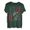 Amerikanische Flagge Kolben Muskelauto für patriotische Automechaniker T-Shirt