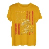 Amerikanische Flagge Kolben Muskelauto für patriotische Automechaniker T-Shirt