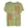 Amerikanische Flagge Kolben Muskelauto für patriotische Automechaniker T-Shirt