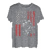 Amerikanische Flagge Kolben Muskelauto für patriotische Automechaniker T-Shirt