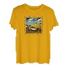 Vintage gelbe Pickup-Trucks, LKW-Kunst, Trucker, Rang T-Shirt