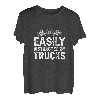 Herren Semi Truck abgelenkt von LKWs, lustiger LKW-Fahrer T-Shirt