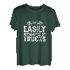 Herren Semi Truck abgelenkt von LKWs, lustiger LKW-Fahrer T-Shirt