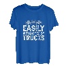 Herren Semi Truck abgelenkt von LKWs, lustiger LKW-Fahrer T-Shirt
