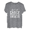 Herren Semi Truck abgelenkt von LKWs, lustiger LKW-Fahrer T-Shirt
